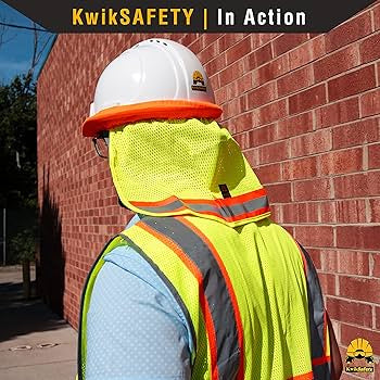 Vader High Visibility Hard Hat Sunshade Neck Shield