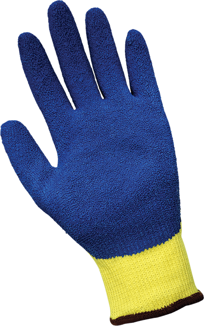 Aramid Cut-Resistant Gloves, Rubber-Coated Palm & ANSI-Rated