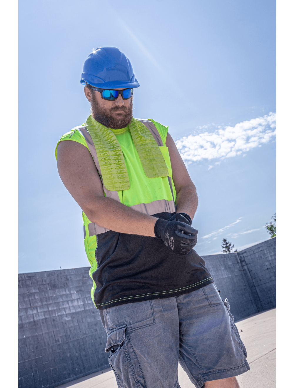 High Visibility Cooling Neck Towel