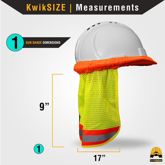 Vader High Visibility Hard Hat Sunshade Neck Shield