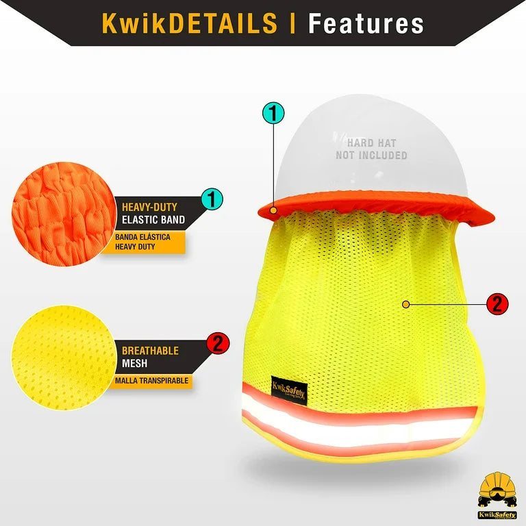 Vader High Visibility Hard Hat Sunshade Neck Shield