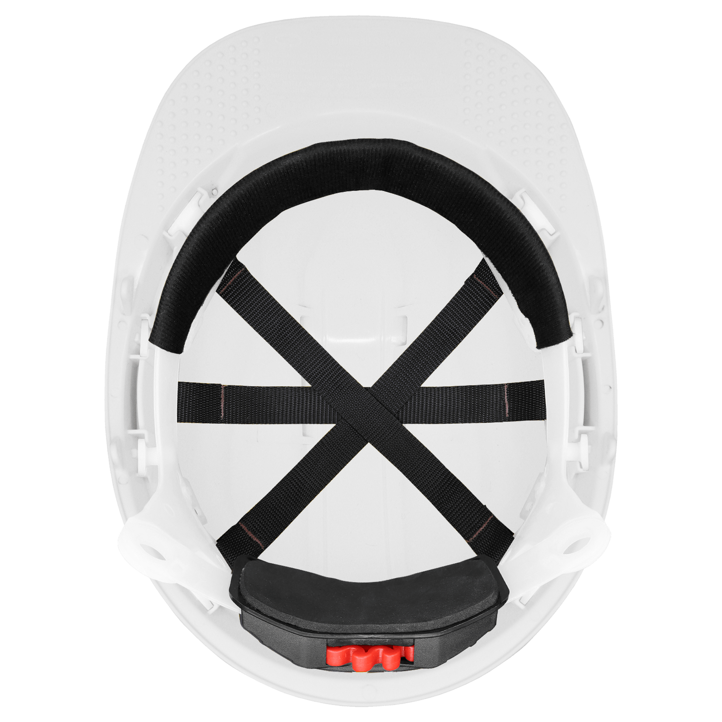 White Vented Cap Style Hard Hat - 6-Point Ratchet Suspension & ANSI Z89.1