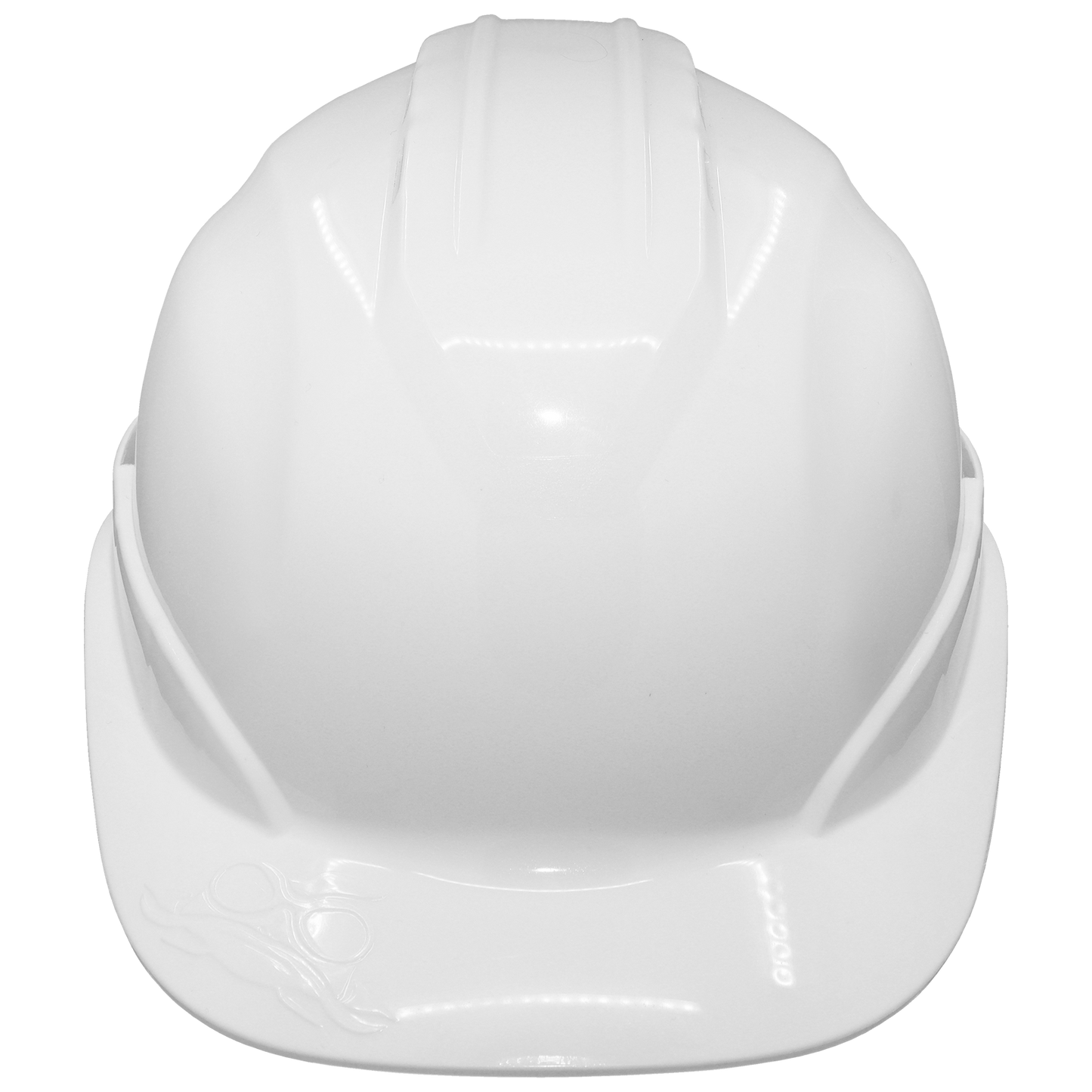 White Vented Cap Style Hard Hat - 6-Point Ratchet Suspension & ANSI Z89.1