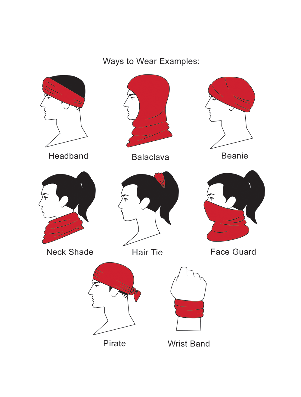 High Visibility Neck Gaiter & Multi-Functional Stretch Headwear