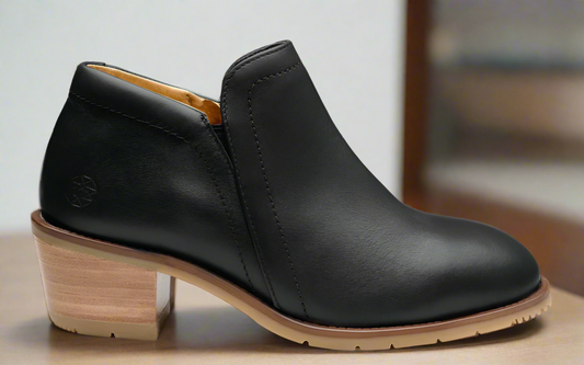 Steel Toe Pump, Slip-Resistant Safety Shoe w/Heel - Gravity