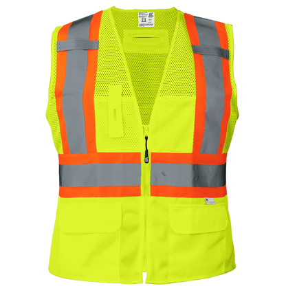 High-Visibility Yellow Women’s Fit Surveyor’s Safety Vest