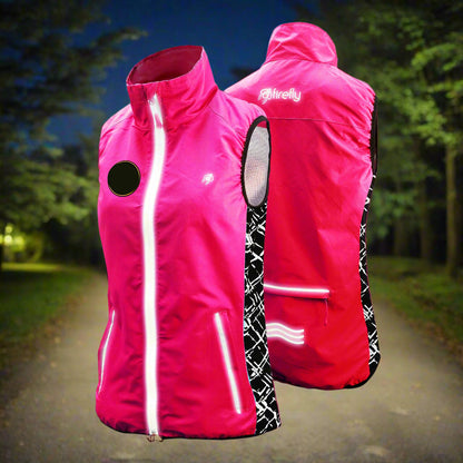 Chaleco reflectante de carreras Firefly - Rosa