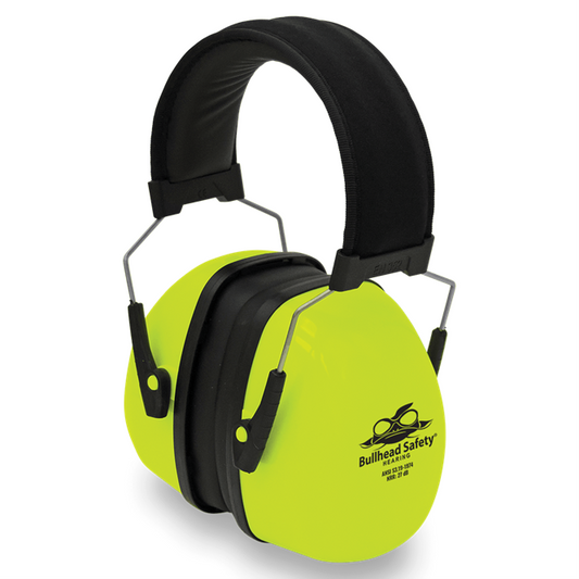 Premium Earmuffs - High-Visibility, Padded Headband NRR 27 dB