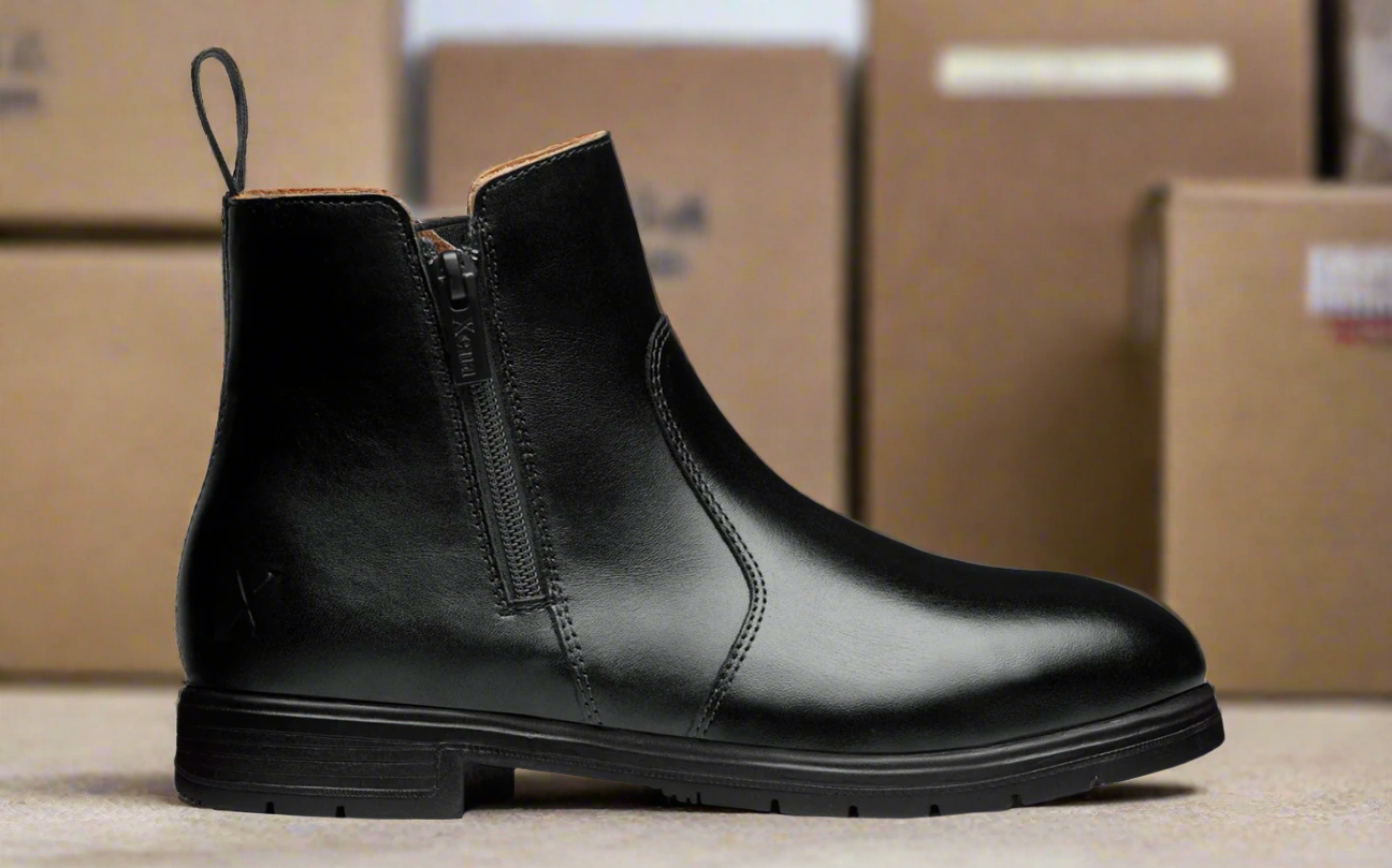 Steel Toe Ankle Boot, Slip-Resistant EH-Rated Safety Shoe - Omega