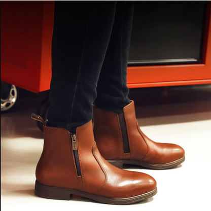Steel Toe Ankle Boot, Slip-Resistant EH-Rated Safety Shoe - Omega